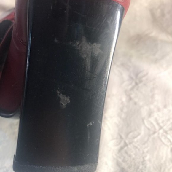 Burgundy Ankel Boots by Navida O Nadia - Picture 8 of 8